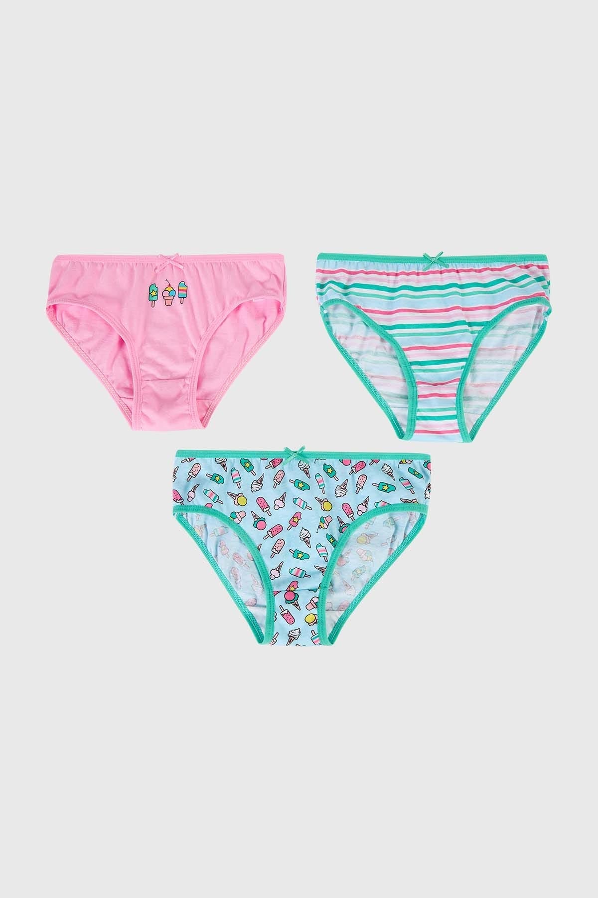 Calzón Niña Tripack Niña Print Celeste