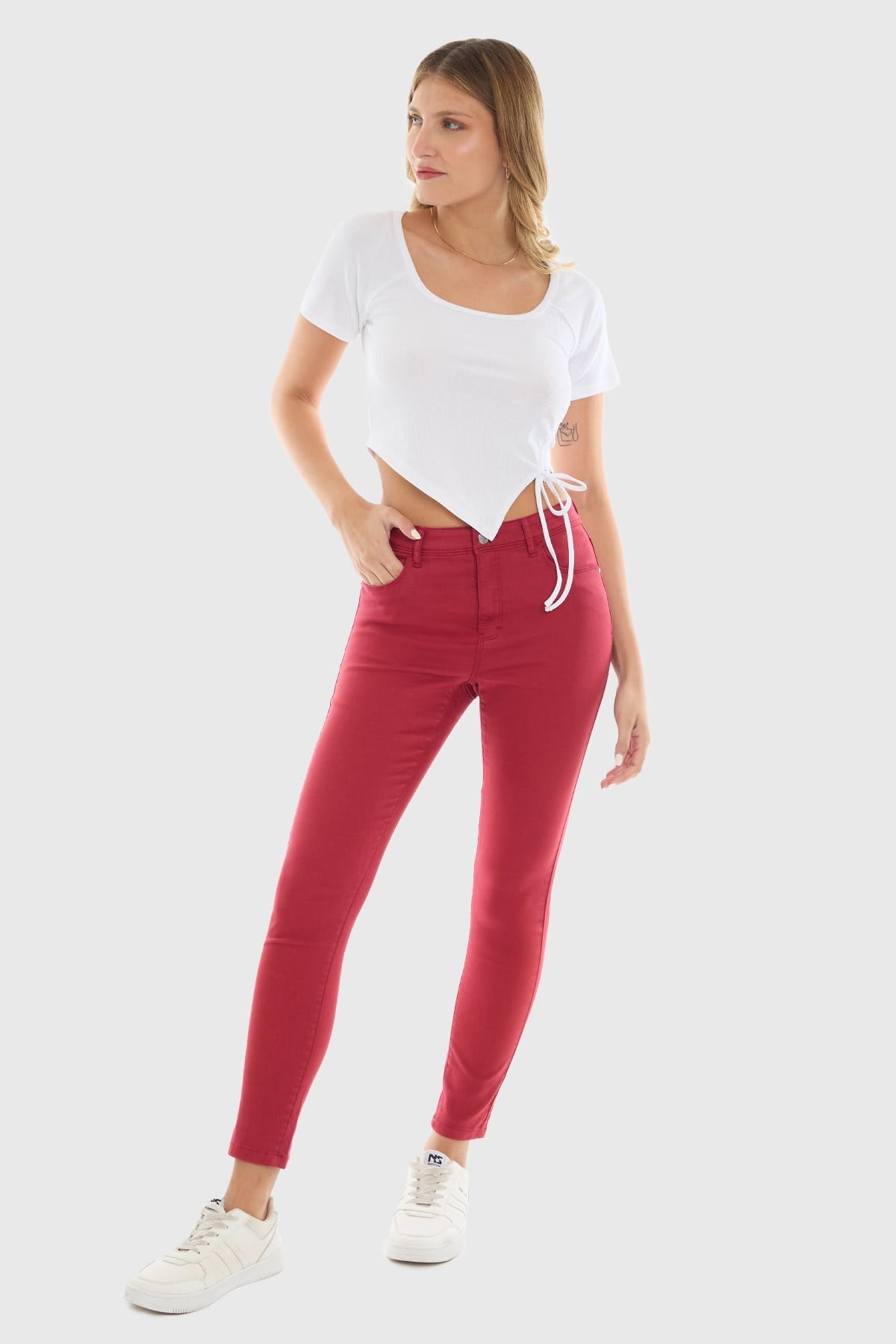 JEANS MUJER EMILIA ROJO