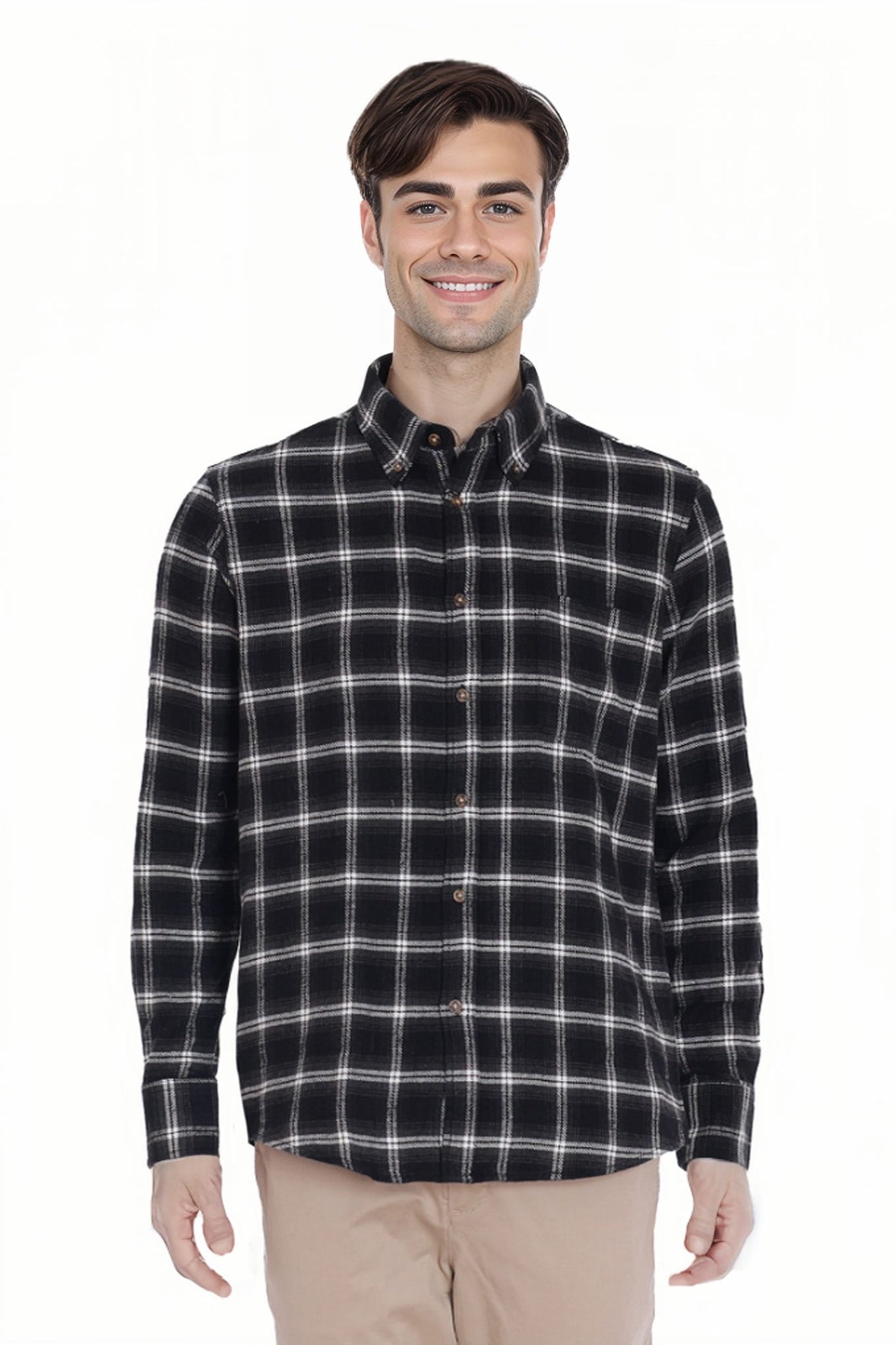 Camisa Hombre Franela Básica Marengo