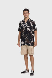 Camisa Hombre Print Negro