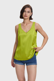 Blusa Mujer Satinada Verde