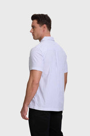 Camisa Hombre Rayas Gris