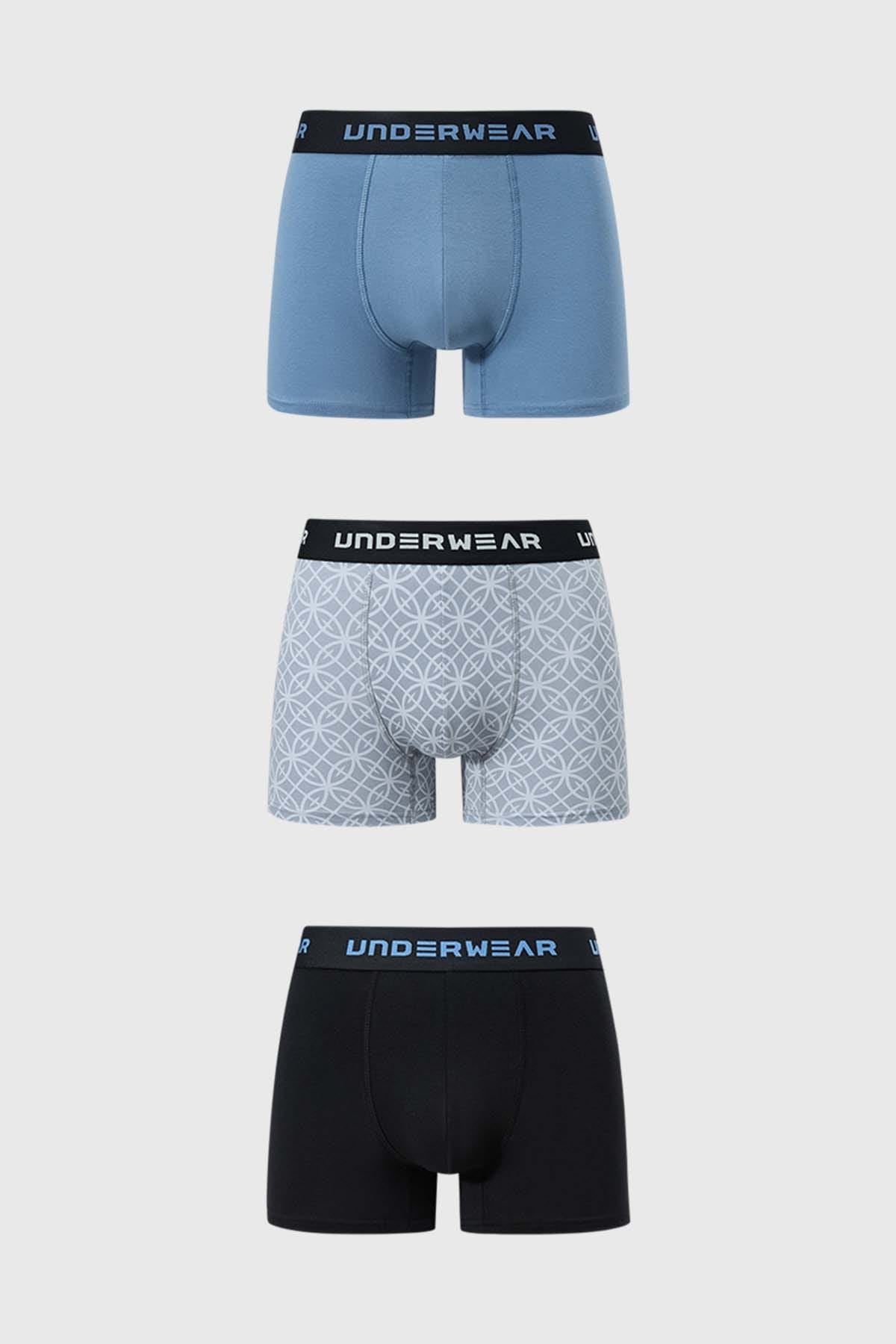 Boxer Hombre Tripack Negro