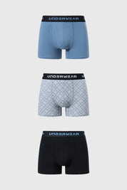 Boxer Hombre Tripack Negro