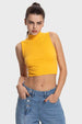 Polera Mujer Estilo Peto Mostaza