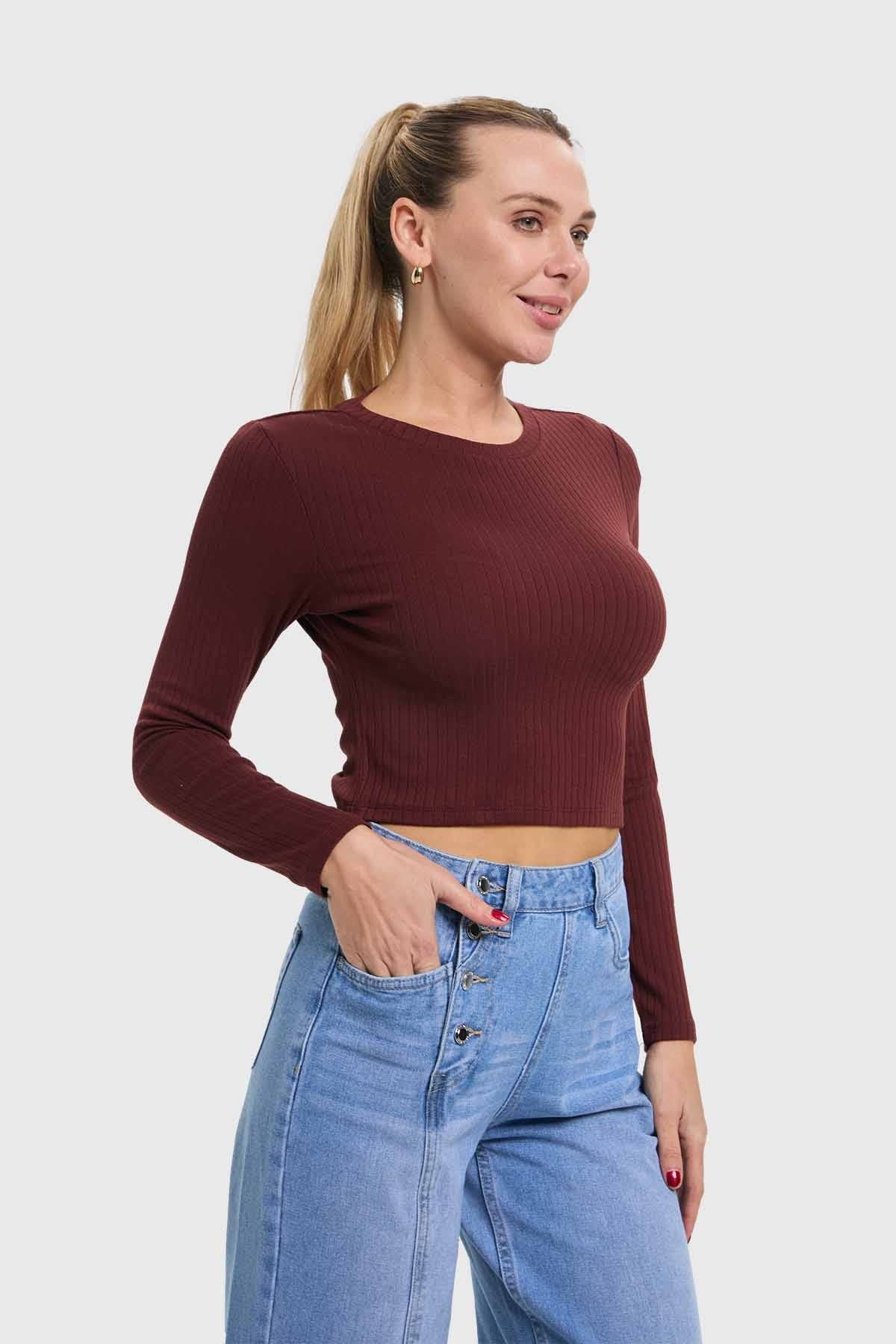 Polera Mujer Café