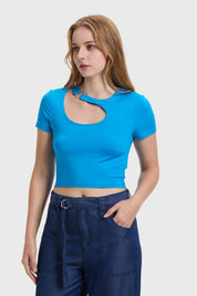 Polera Mujer Argolla Azul