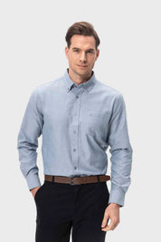 Camisa Hombre Oxford Gris