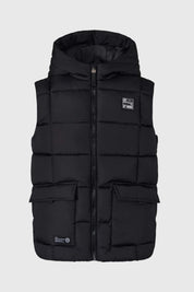 Parka Niño Con Bolsillo Negro