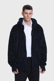 Polar Escolar Hombre Peludo Azul