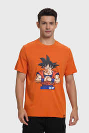 Polera Hombre Dragon Ball Naranjo