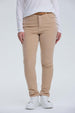 Pantalón Mujer Cotelé Con Cinturón Arena