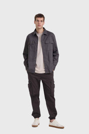 CAMISA HOMBRE OVER SHIRT NEGRO