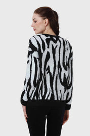 Sweater Mujer Print Negro
