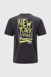 Polera Niño Oversize Estampado Marengo