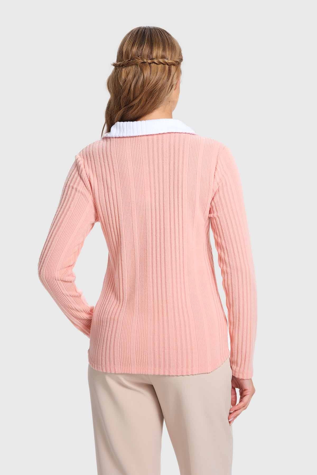 Polera Mujer Camman Rib Rosado