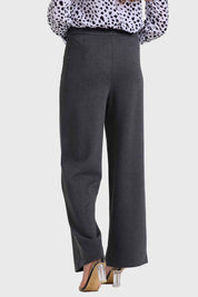 Pantalón Mujer Tiro Alto Sastrero Gris