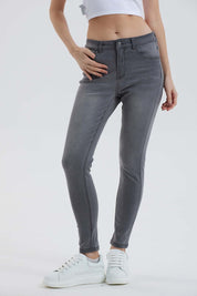 JEANS MUJER SUPER SKINNY ESTELA GRIS l