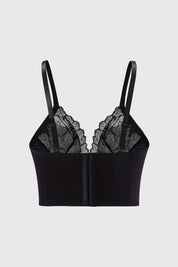 Sostén Mujer Encaje Tipo Corsert Negro
