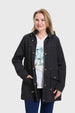 Chaqueta Mujer Con Gorro Negro