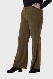 Pantalón Mujer Recto Verde