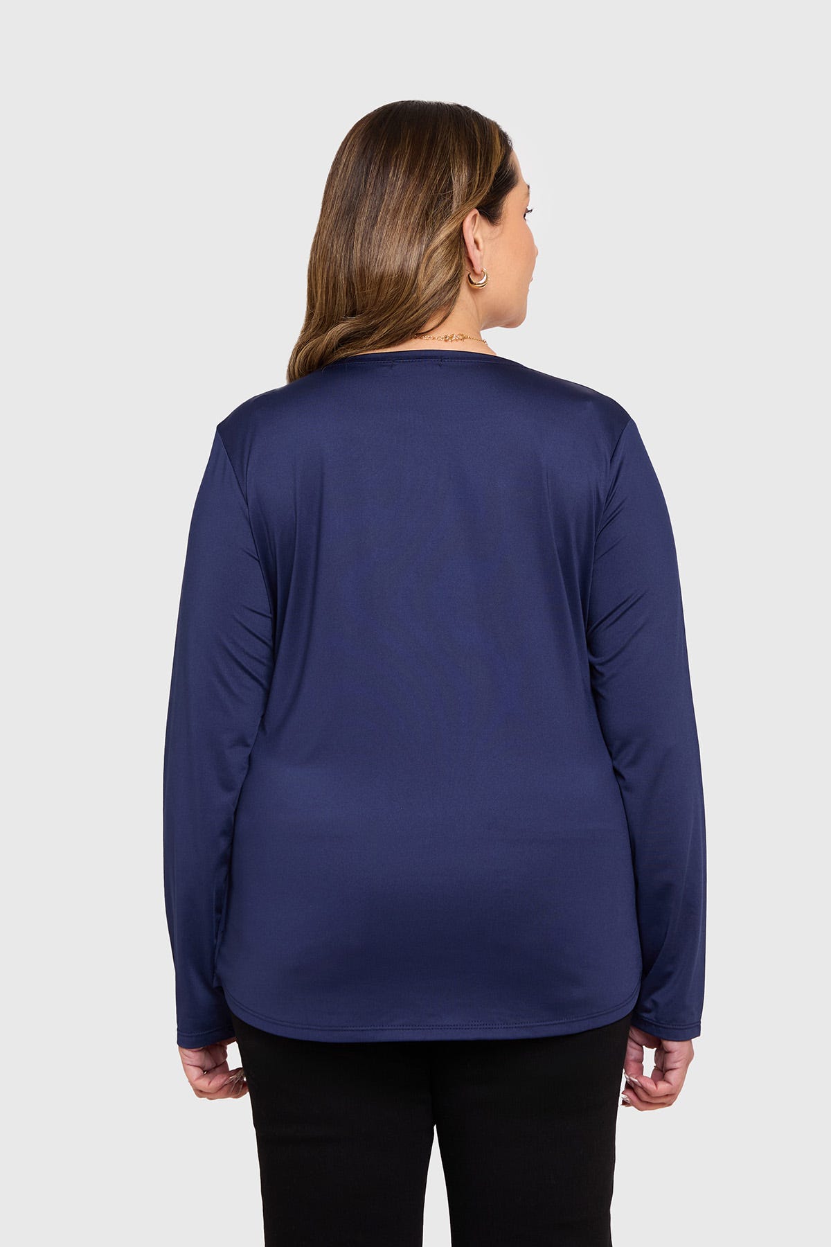 Polera Mujer Tapado Print Azul