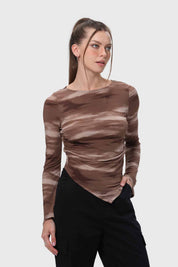 Polera Mujer Café