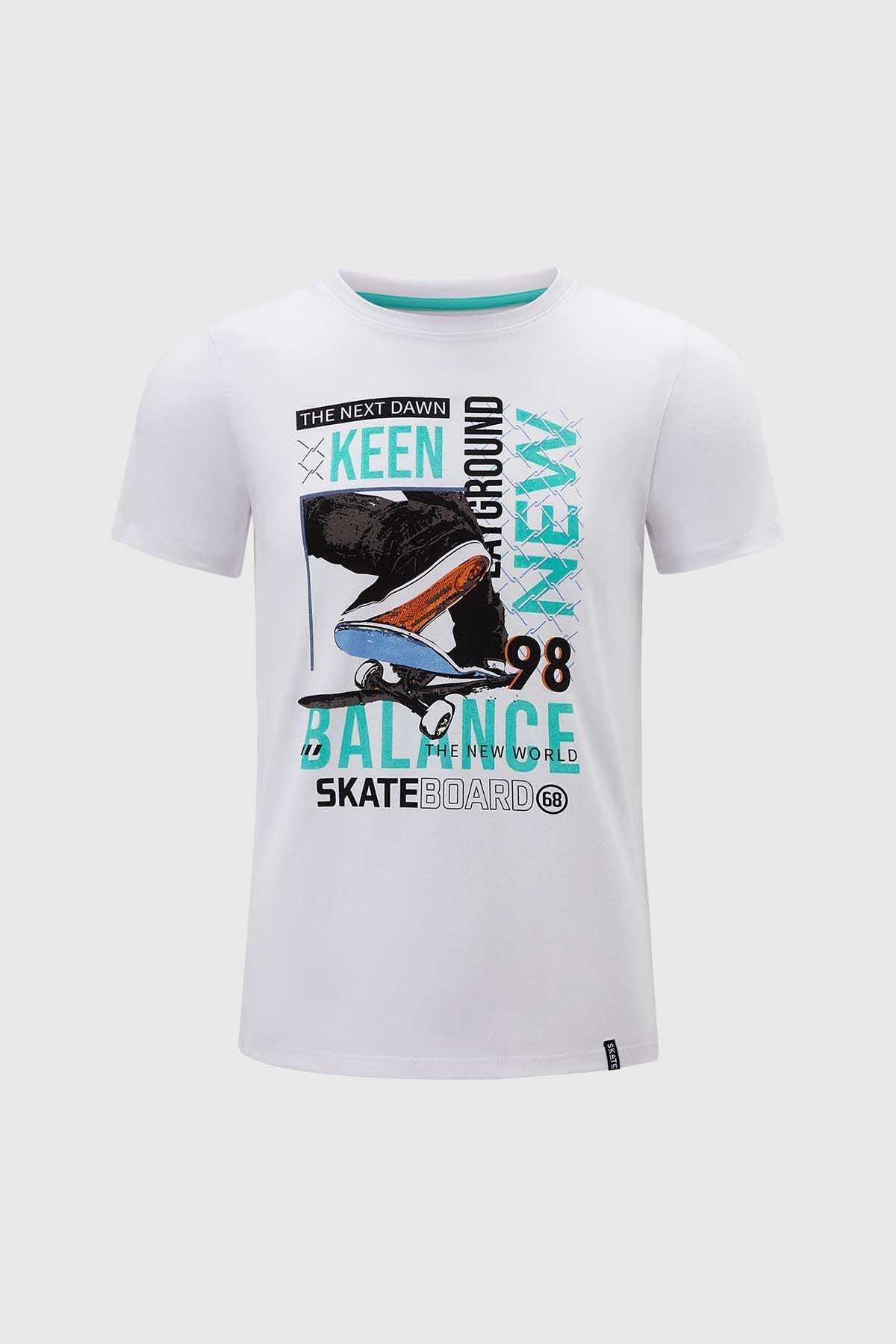 POLERA NIÑO PRINT BLANCO FSP I