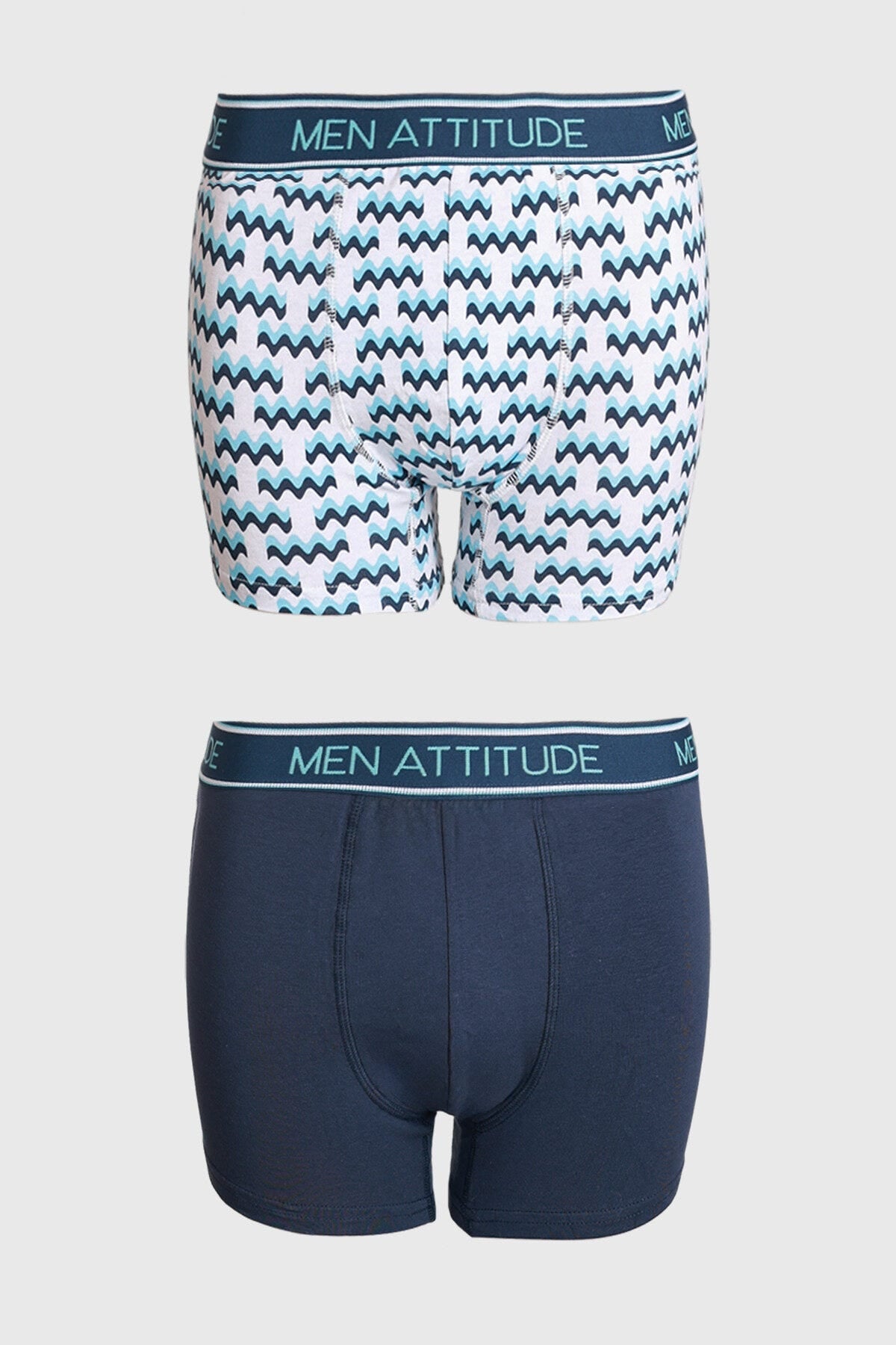 Boxer Hombre Bipack Turquesa
