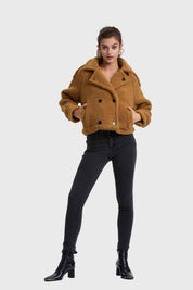 Chaqueta Mujer Polar Camel