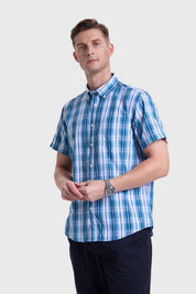 CAMISA HOMBRE RAPPORT VERDE PETROLEO