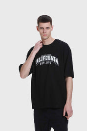 Polera Hombre Print Negro