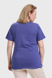 Polera Mujer Con Azul