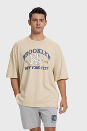 Polera Hombre College Beige