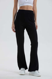 Pantalón Mujer Tipo Calza Flare Negro