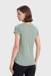 Polera Mujer Print Verde