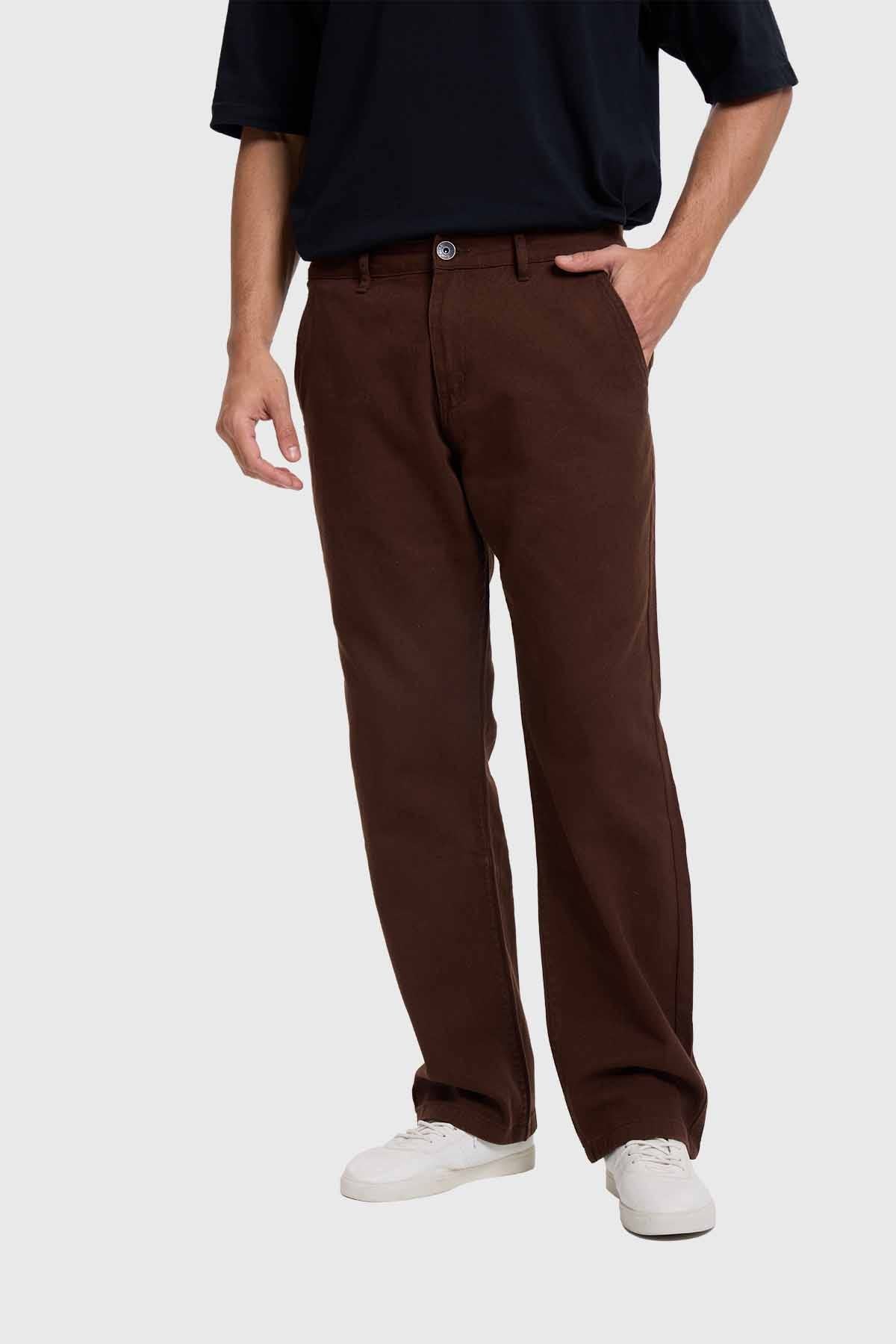Jeans Hombre Recto Carpintero Arena