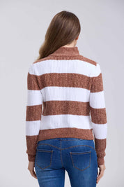 Sweater Mujer Tejido Beige