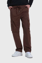 Pantalón Hombre Cargo Recto Chocolate