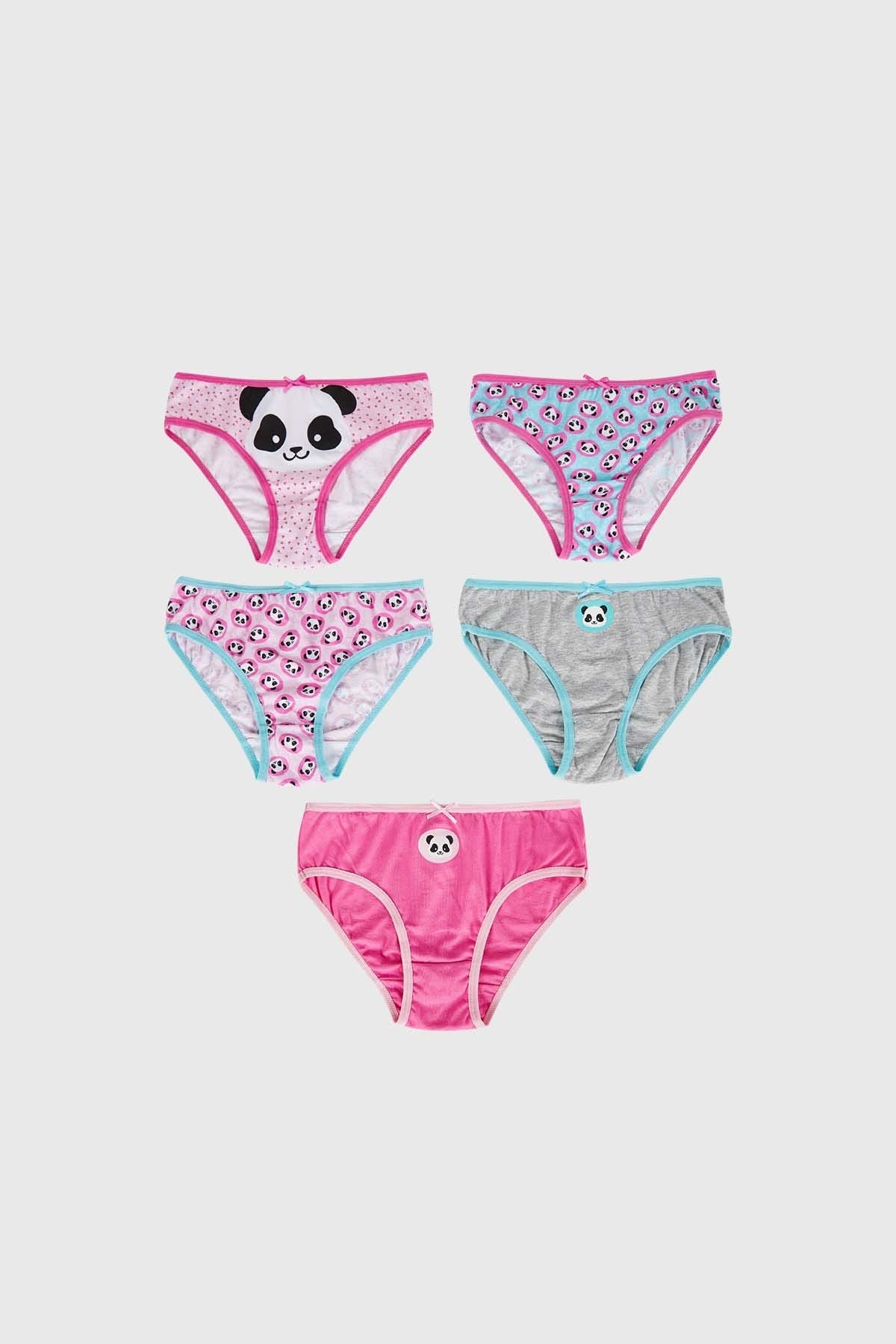 Calzón Niña 5 Pack Print Fucsia