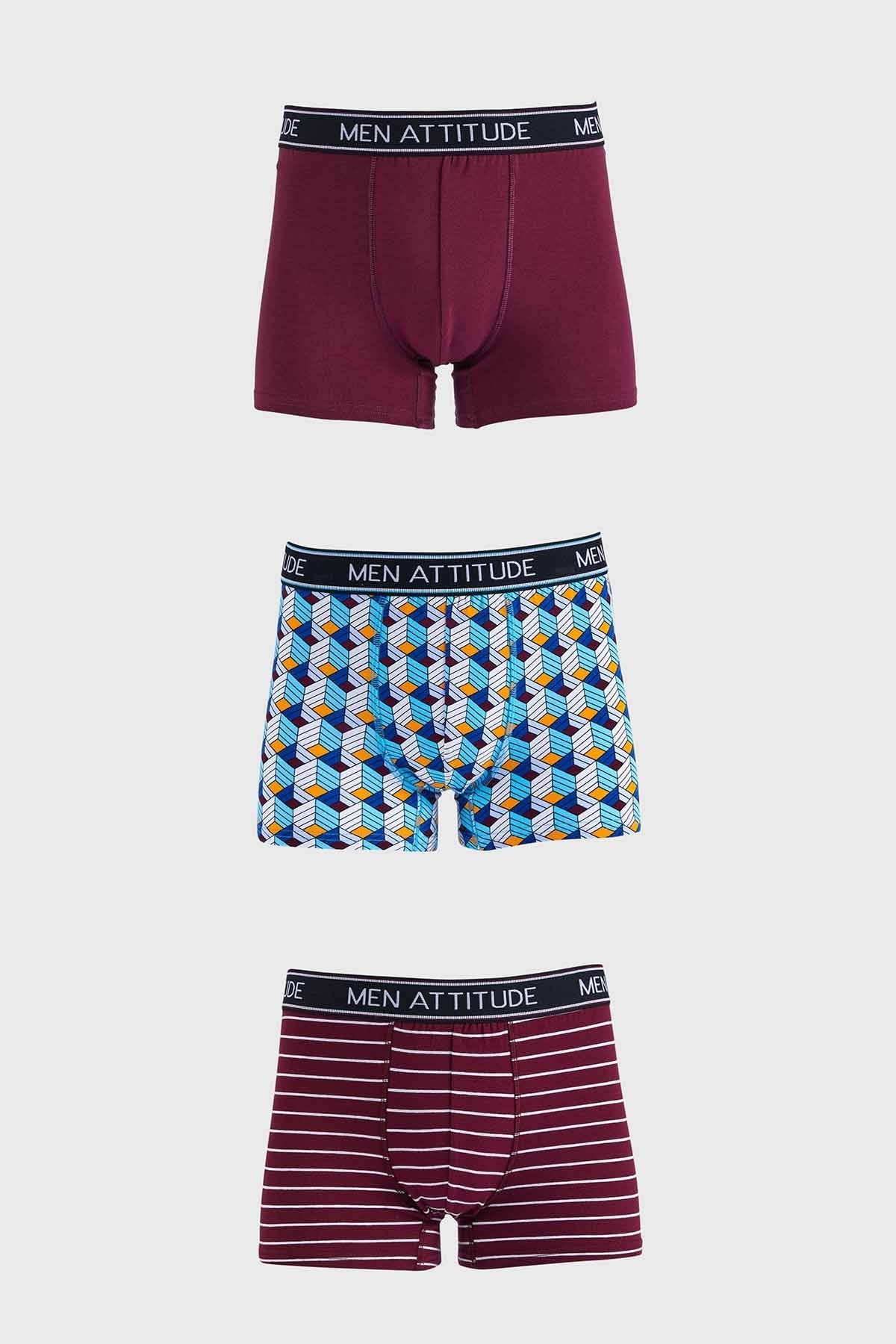 Boxer Hombre Tripack Básico Azul