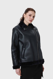 CHAQUETA MUJER AVIADOR NEGRO II