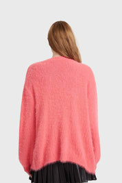 SWEATER MUJER PELUDO CORAL
