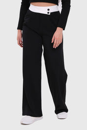Pantalón Mujer Sastrero Pretina Negro
