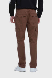 Jeans Hombre Slim Cargo Café