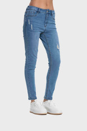 Jeans Mujer Skinny Lia Azul