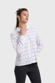 Blusa Mujer Abotonada Crudo