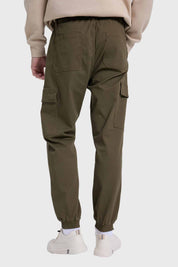 JEANS HOMBRE JOGGER CARPINTERO VERDE MILITAR