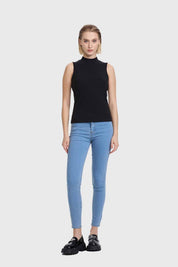 Polera Mujer Rib Negro