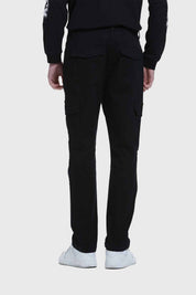 Jeans Hombre Slim Cargo Negro